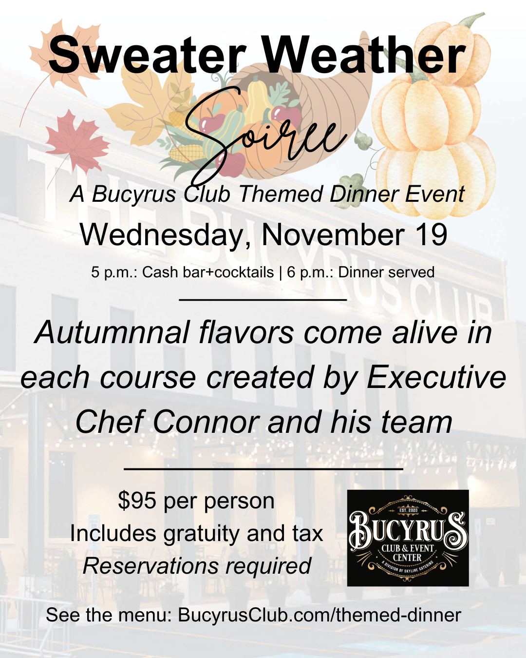 November 2025 Bucyrus Club Themed Dinner 2